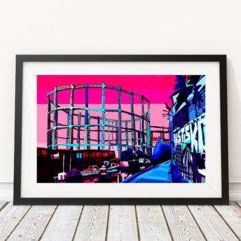 Bethnal Green Gas Holders Evening, East London Art Print