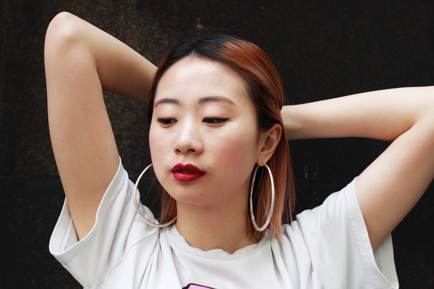 XL Silver Chenier Hoop Earrings