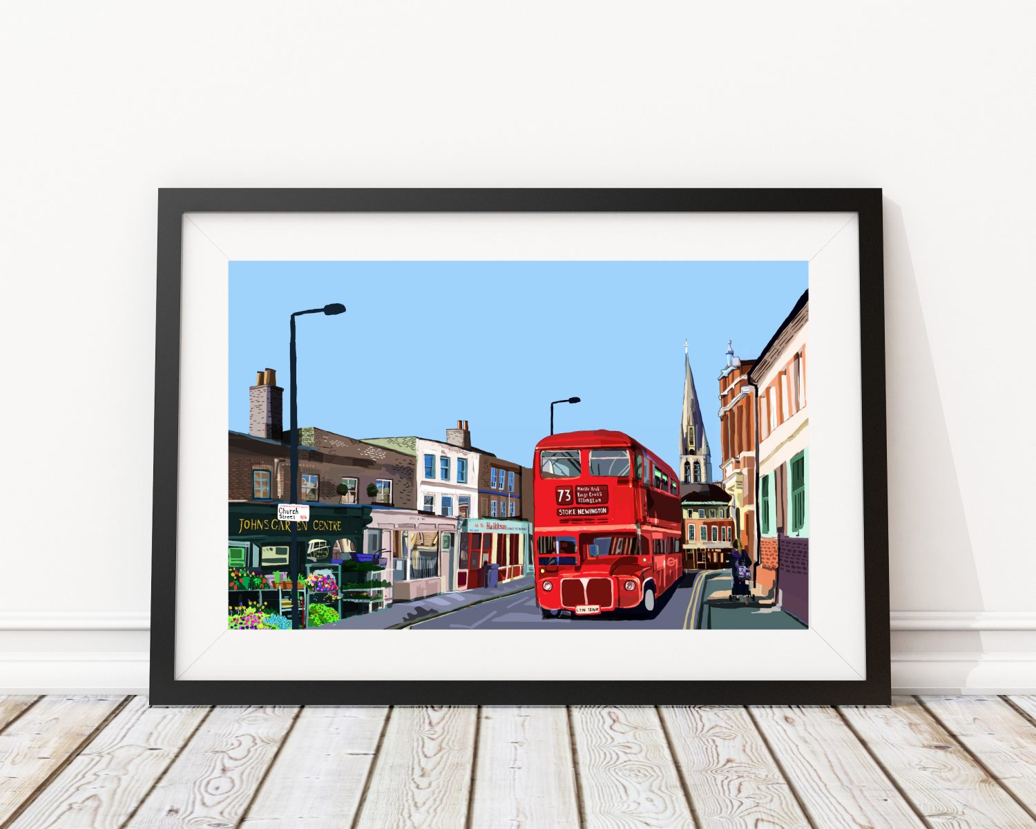 Stoke Newington Church Street, London Art Print