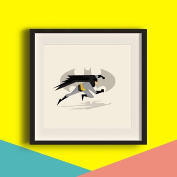 The Bat Superhero Art Print