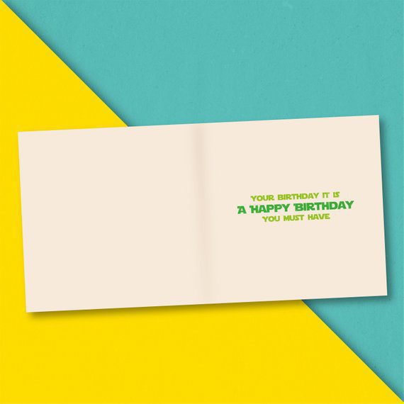 Yoda Man - Birthday Card