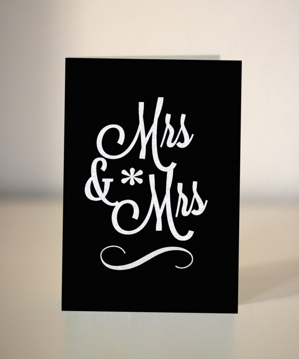 Wedding congratulations card - Mr and Mrs - Mr and Mr - Mrs and Mrs