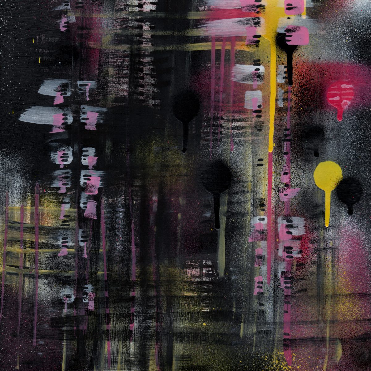 A3 framed original artwork - Urban Contemporary Art - ‘Night Train'