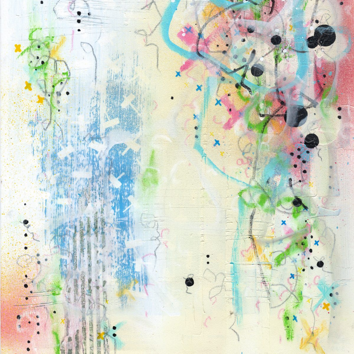 A3 framed original artwork - Urban Contemporary Art - ‘Skywards’