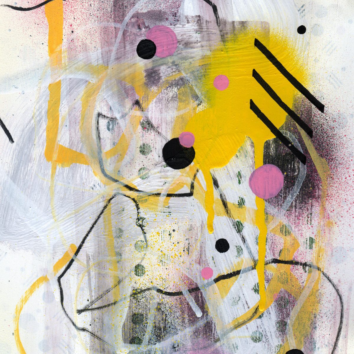 A3 framed original artwork - Urban Contemporary Art - ‘Eyes Closed’