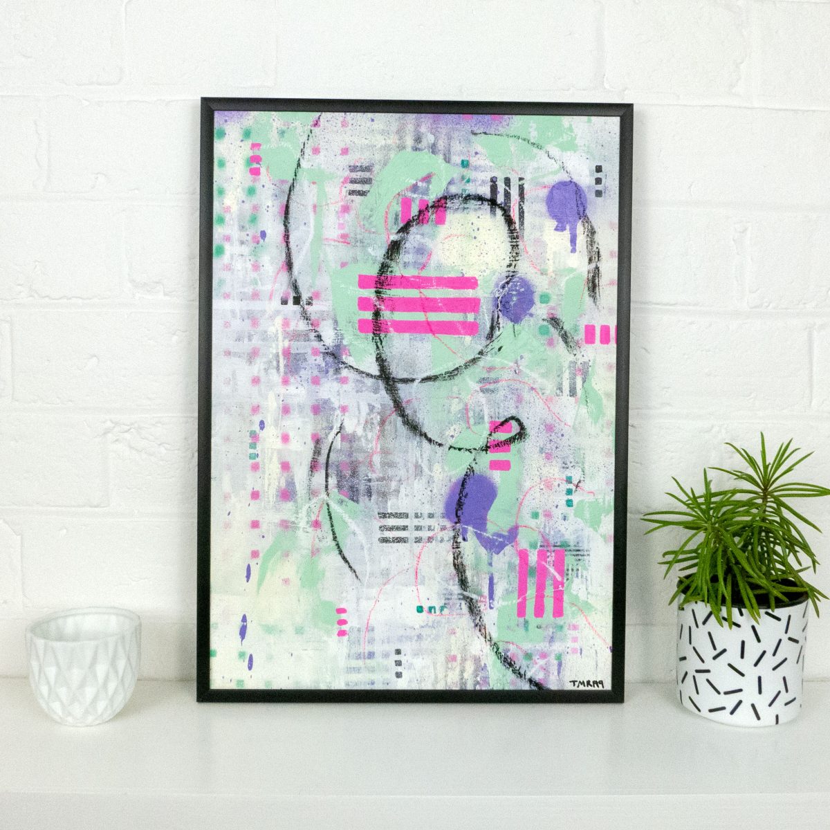 A3 framed original artwork - Urban Contemporary Art - ‘Spring'