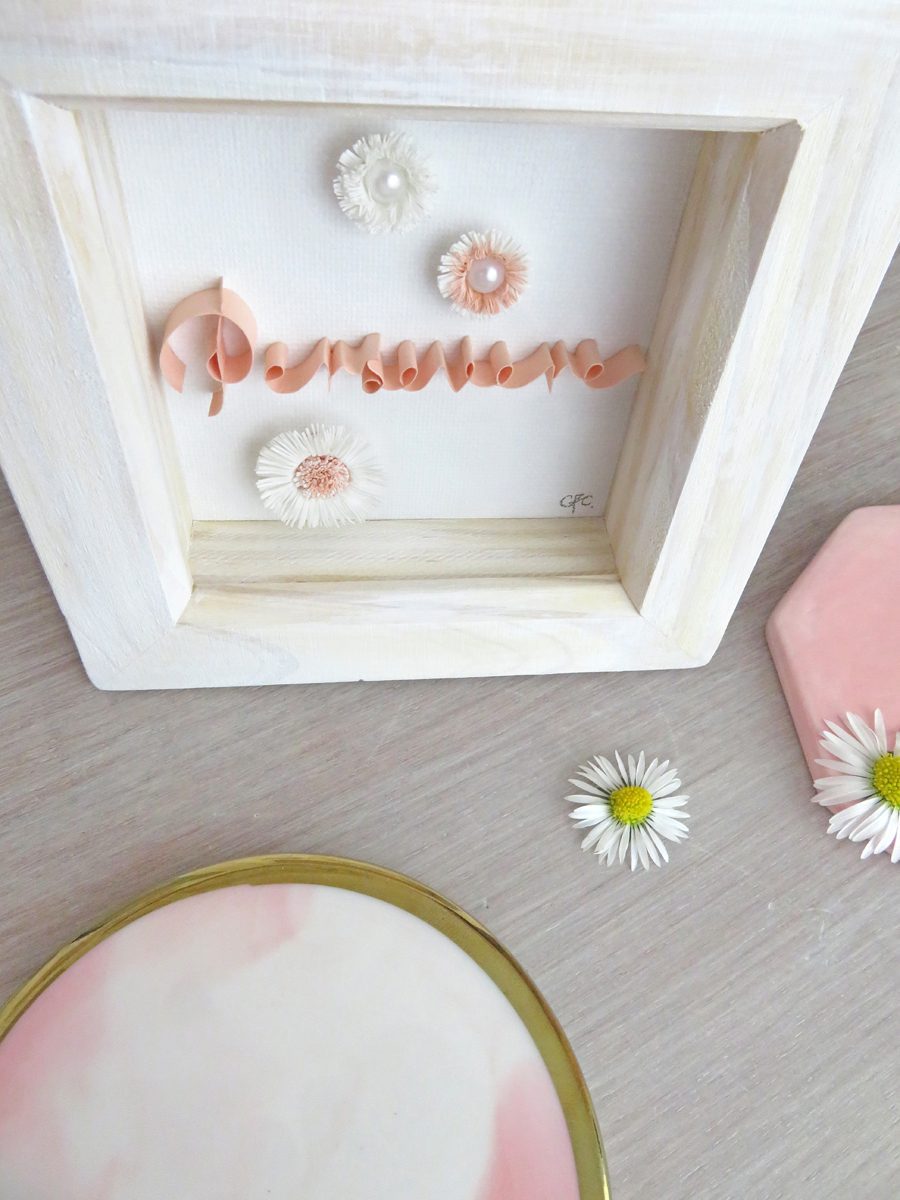 Bespoke Framed Mini Quilled Paper Word