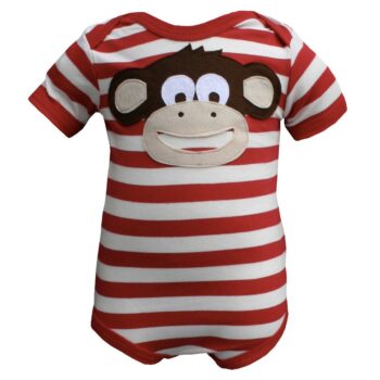 Baby Monkey Bodysuit 0-12 months