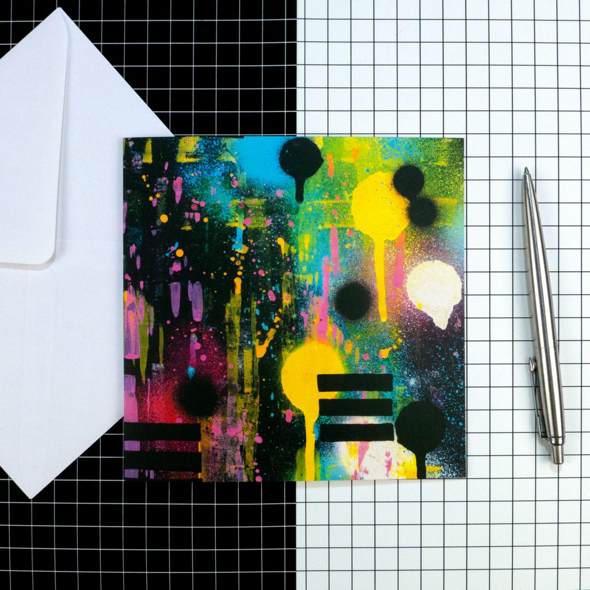 Greetings card - 'City lights'