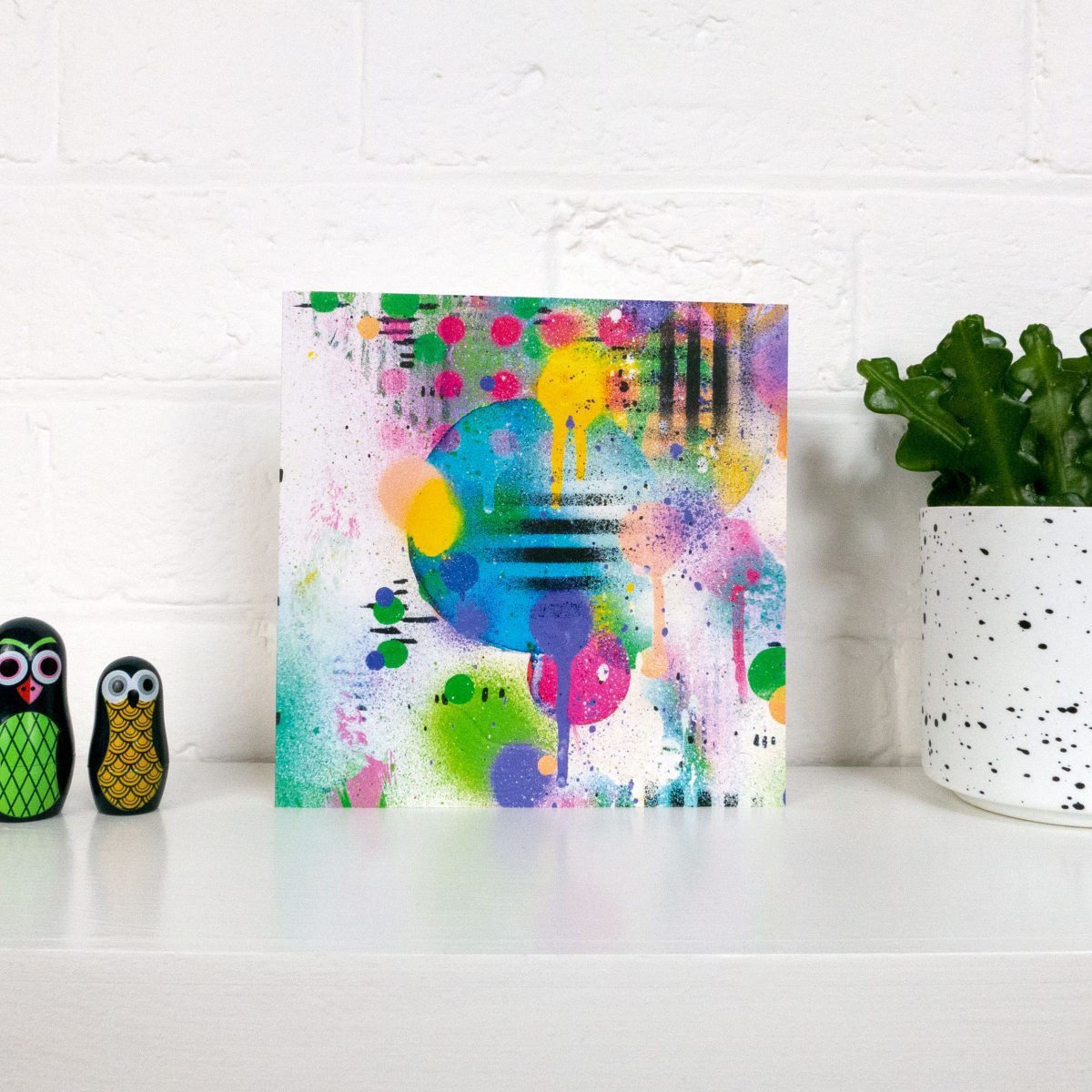 Greetings card - 'Fairground attraction'