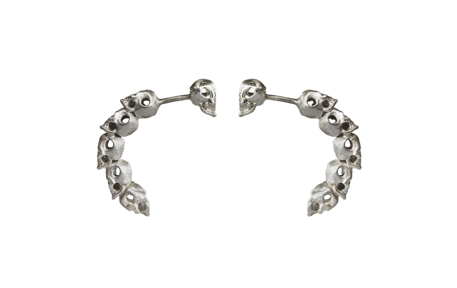 Skull Hoop Earrings
