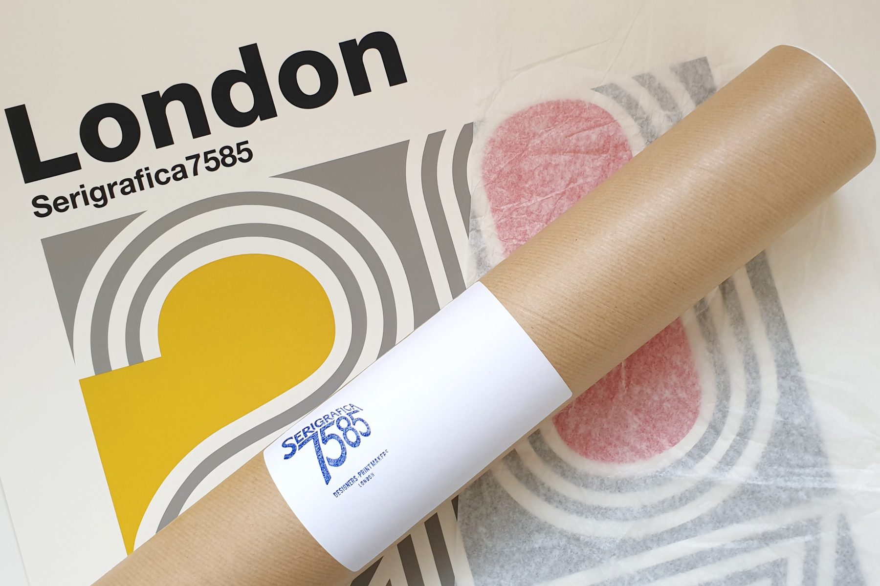 London Typography Retro Print