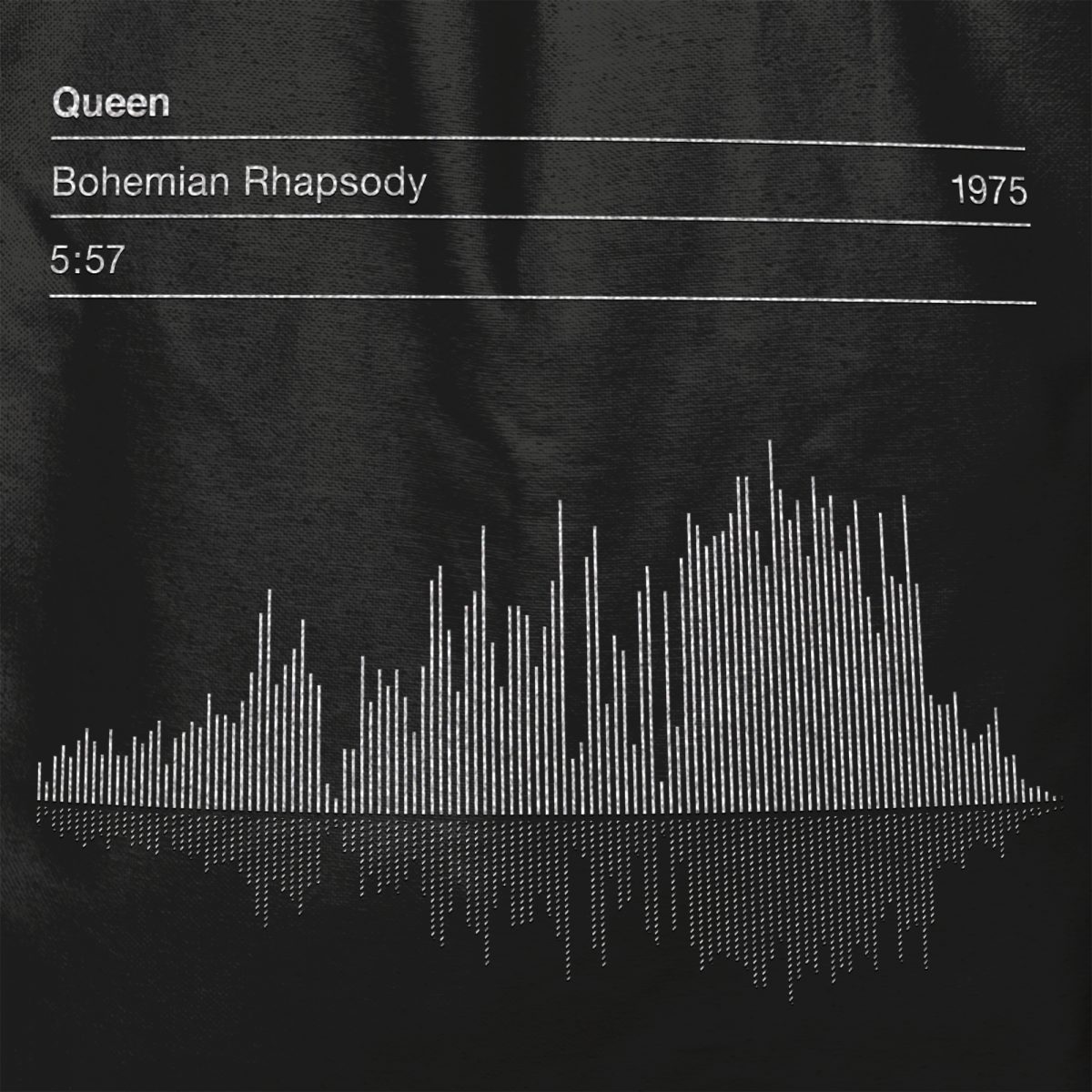 Queen Bohemian Rhapsody Sound Wave T-shirt