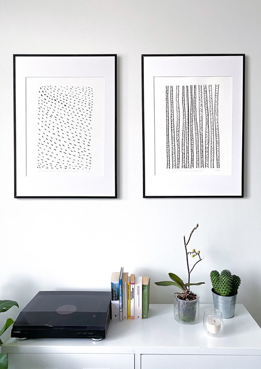 Horizontal rain - original print