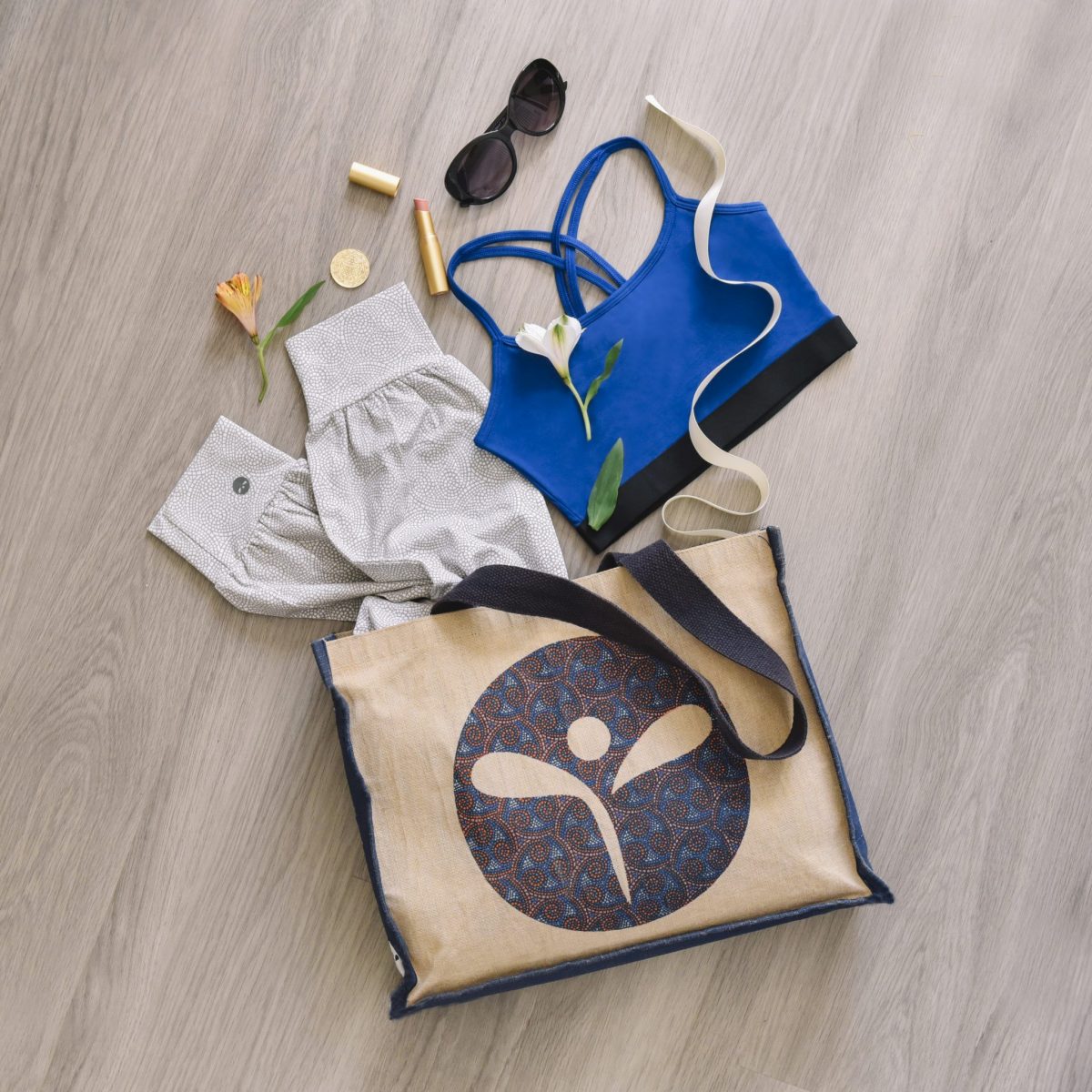 Royal Bruise Yoga Bra Blue