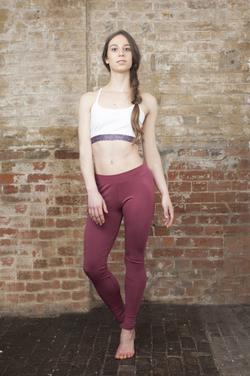 Warm Chakra Yoga Bra White
