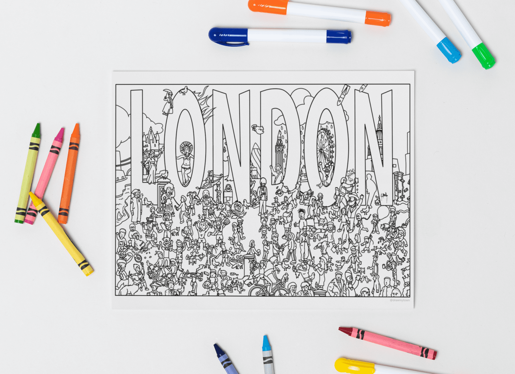 Colouring-In Print (London)