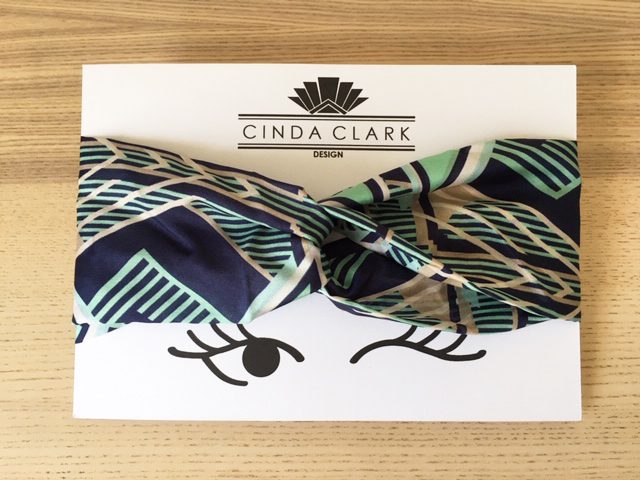 Art Deco Headband - Silk Headband - Francis Mint