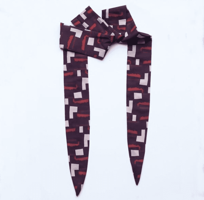 Berry Jigsaw Twilly Scarf
