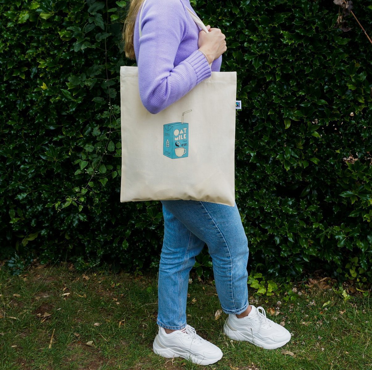 Oat Milk Addict | 100% organic cotton tote bag