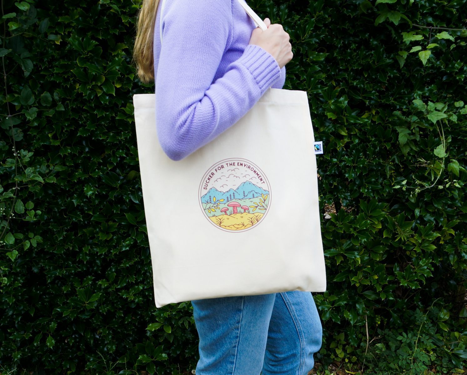 Sucker for the Environment | 100% organic cotton tote bag