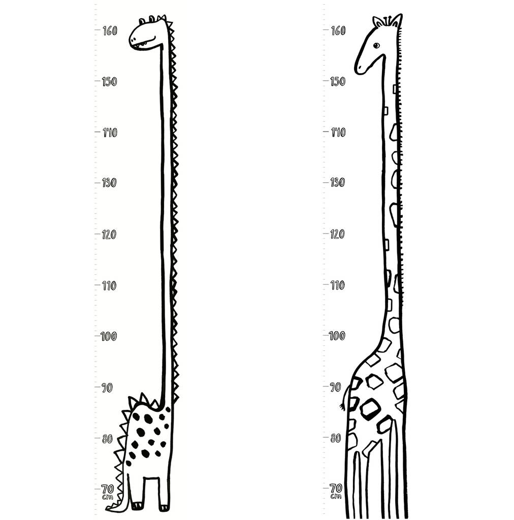Giraffe wall height chart