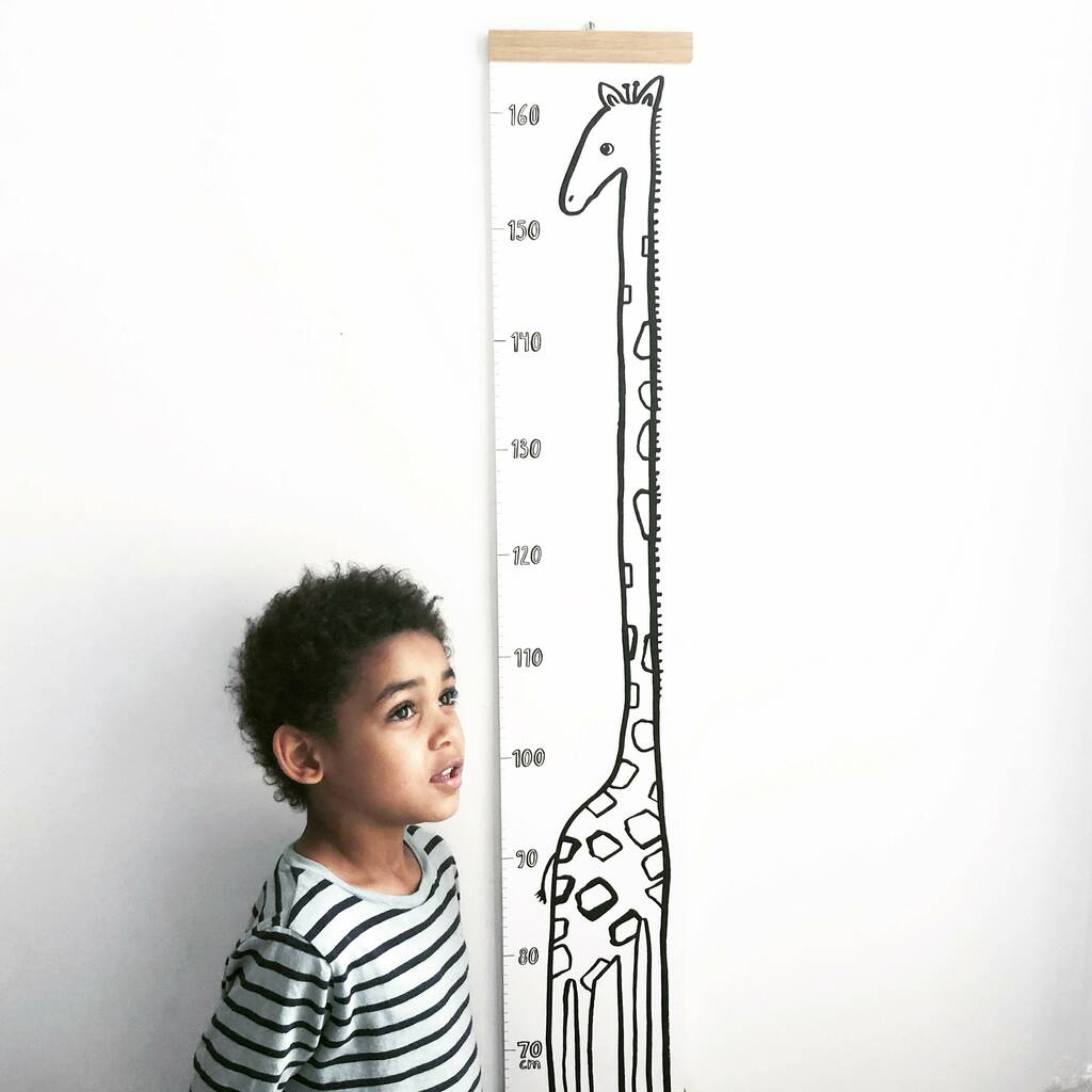 Giraffe wall height chart
