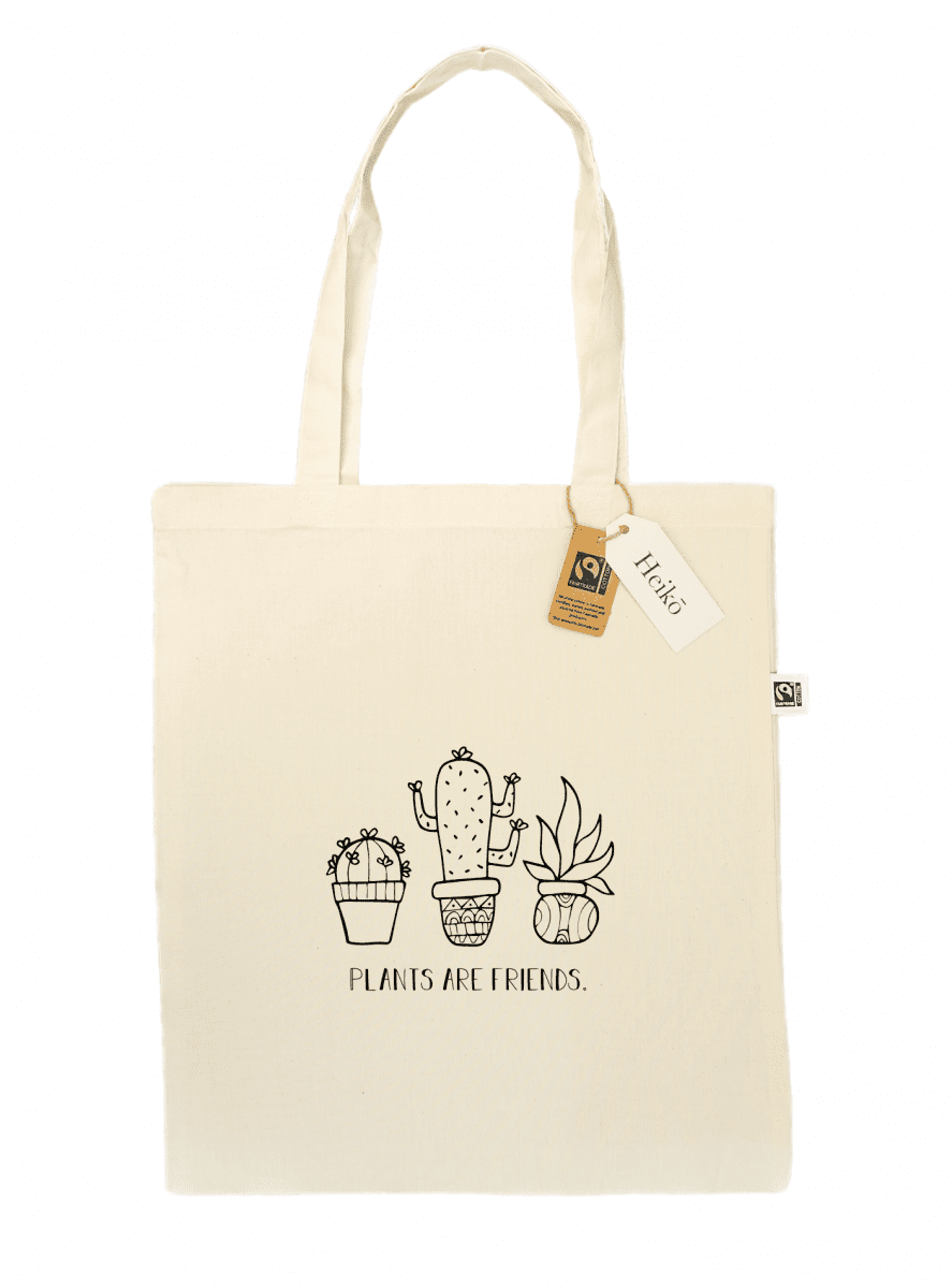 Plants are Friends | 100% organic cotton tote bag | Fairtrade | Sustainable & vegan
