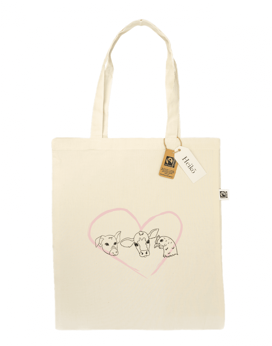 Friends Not Food | 100% organic cotton tote bag