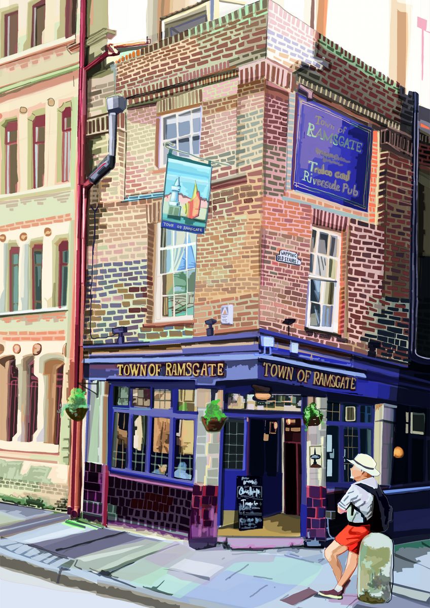 Town of Ramsgate, Wapping, East London Art Print