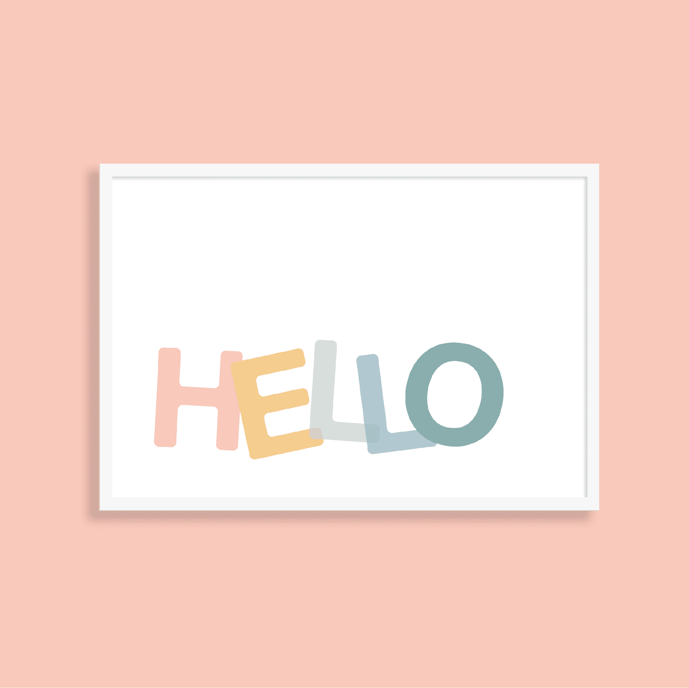 Hello - art print