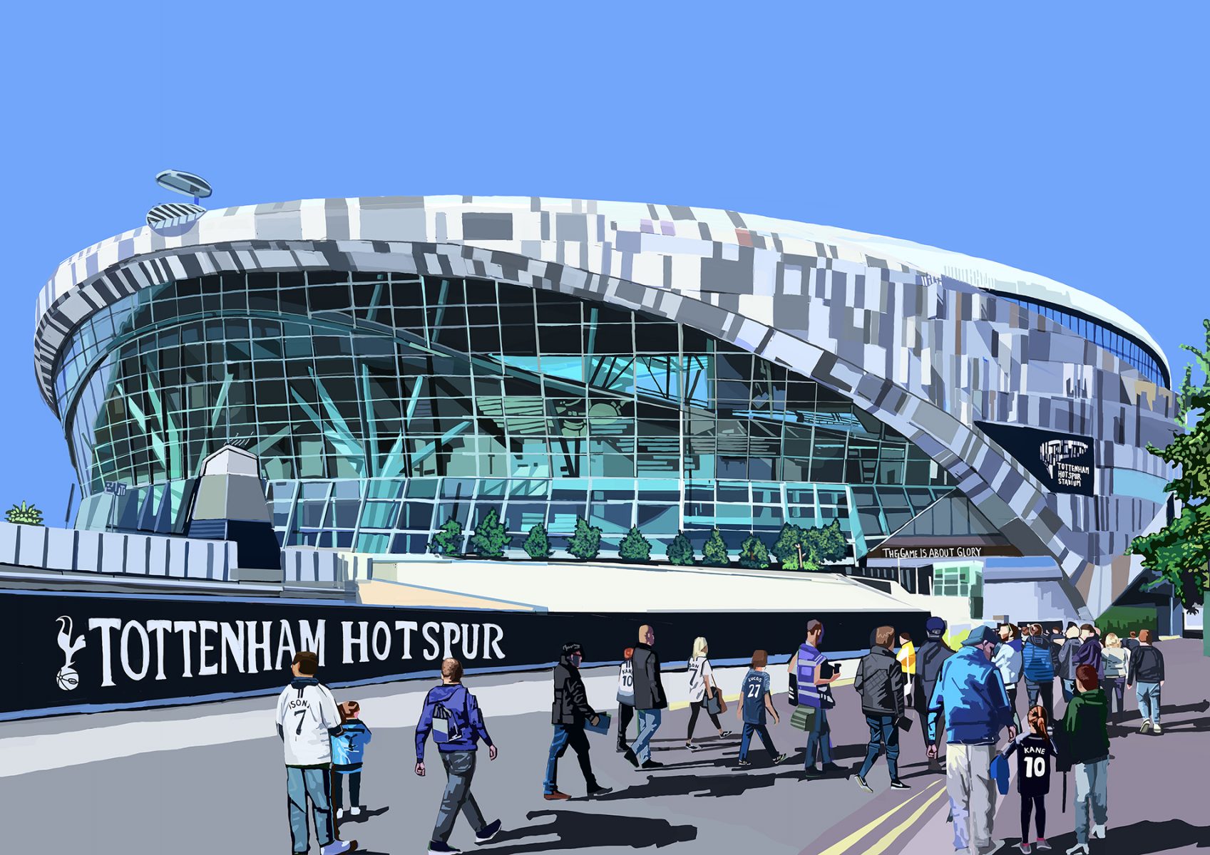 Tottenham Hotspur Stadium Art Print
