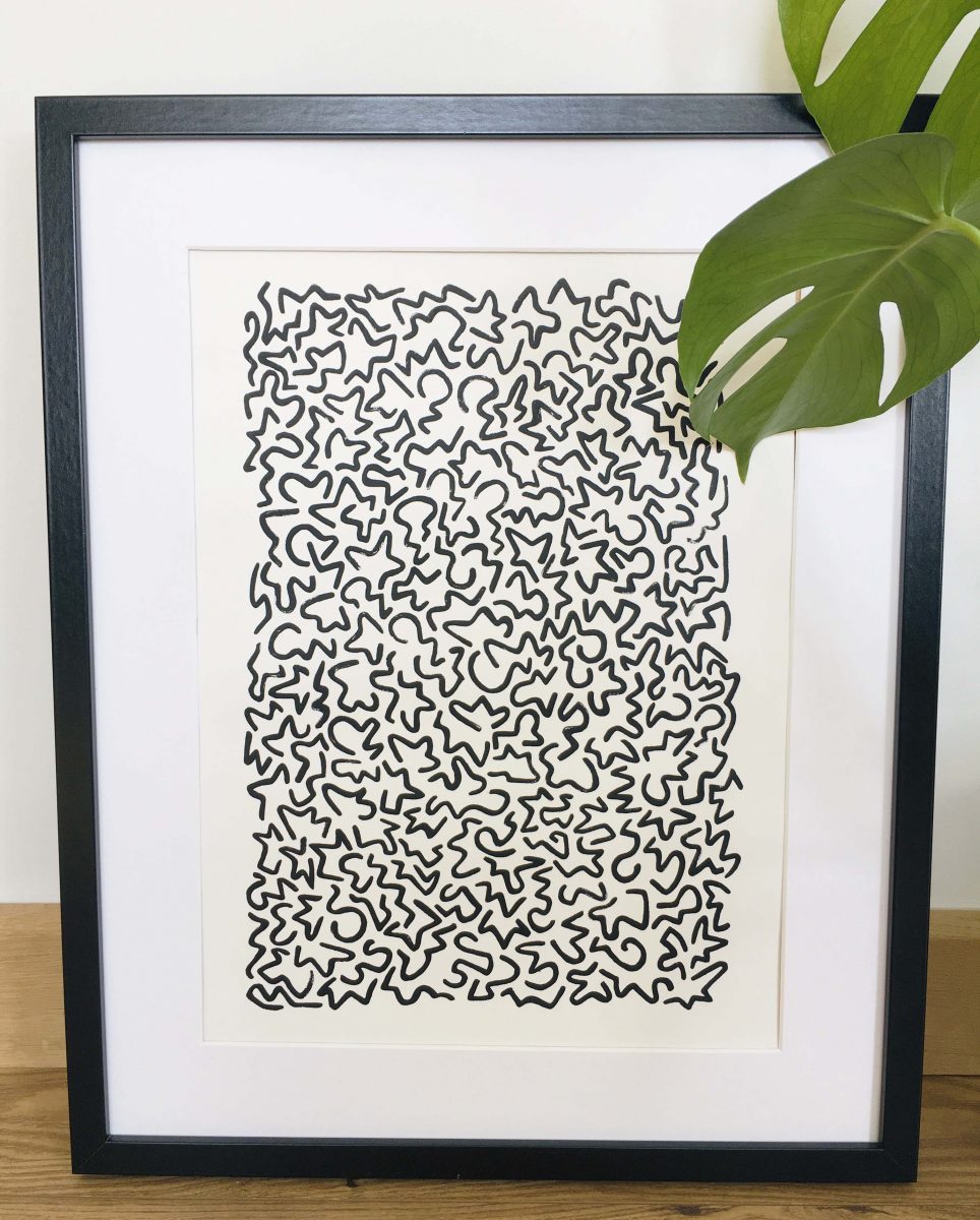 Abstract Sea Shapes Print