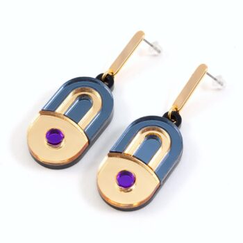 FORM056 EK Stud Earrings - Slate Grey