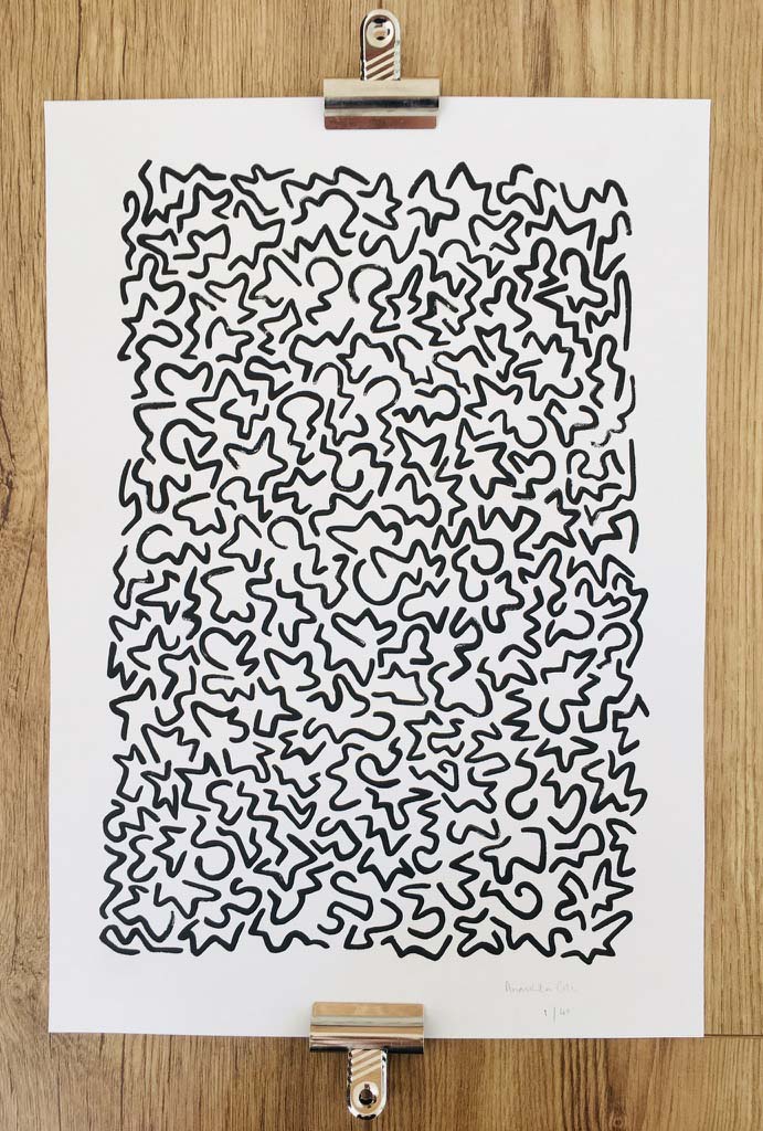 Abstract Sea Shapes Print