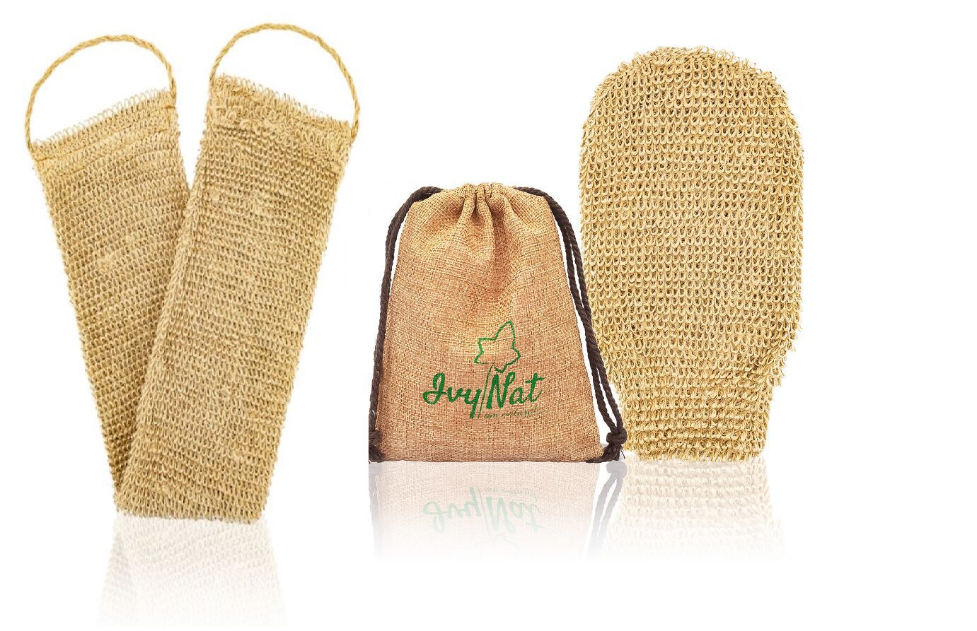 Unveil Radiant Skin with Ivy Nat Mesh Exfoliating Sponge - scrub