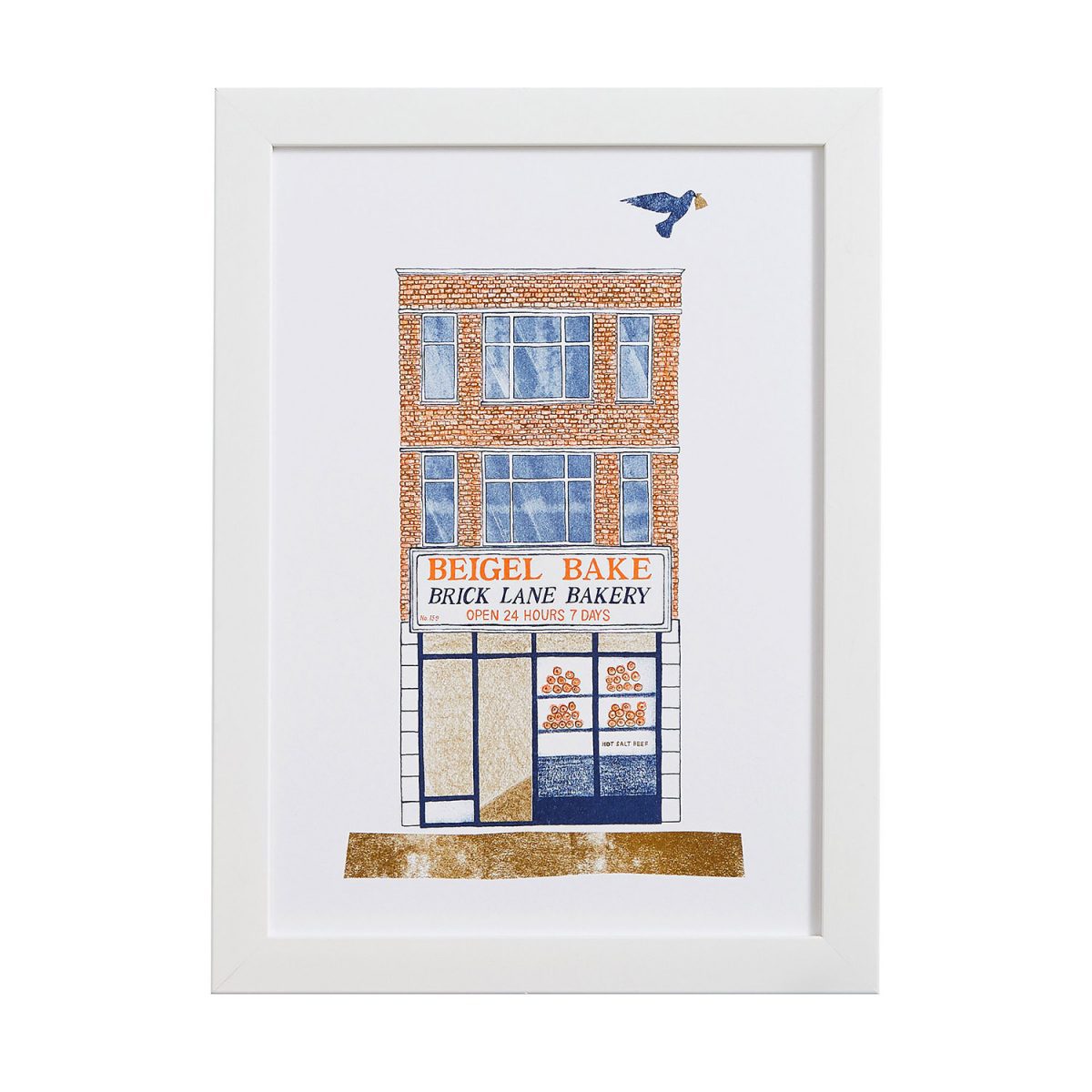 Beigel Bake A4 Risograph Print