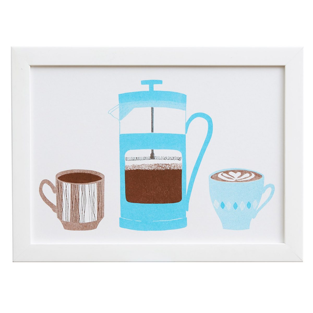 Coffee O'Clock A4 Risograph Print