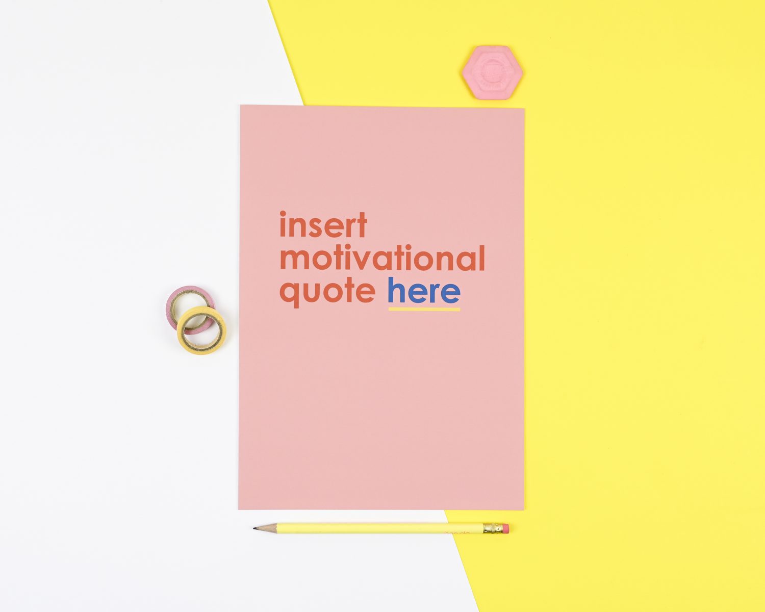 Insert Motivational Quote Here - art print
