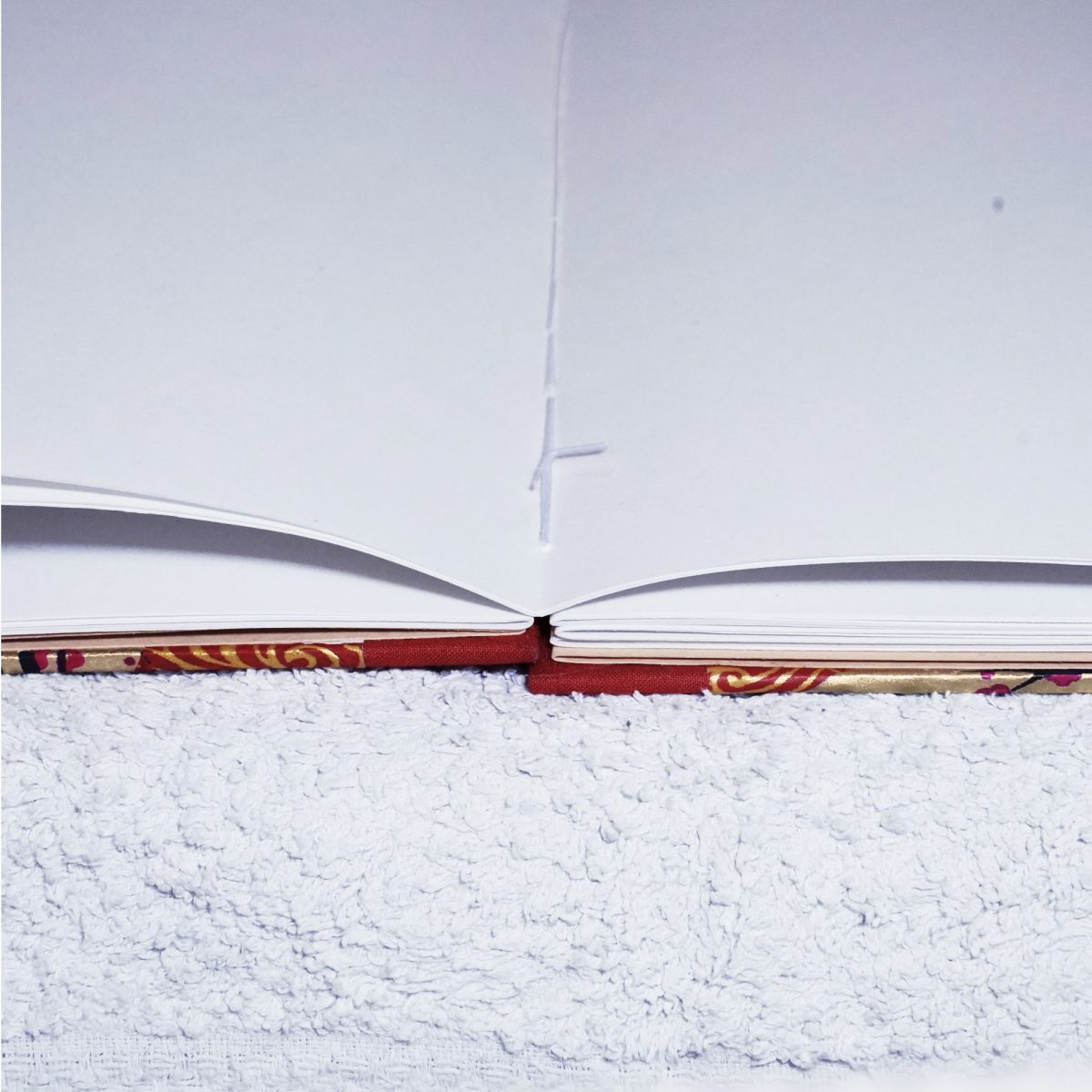 Bespoke A5 Handstitched - Handbound Notebook with recycled papers