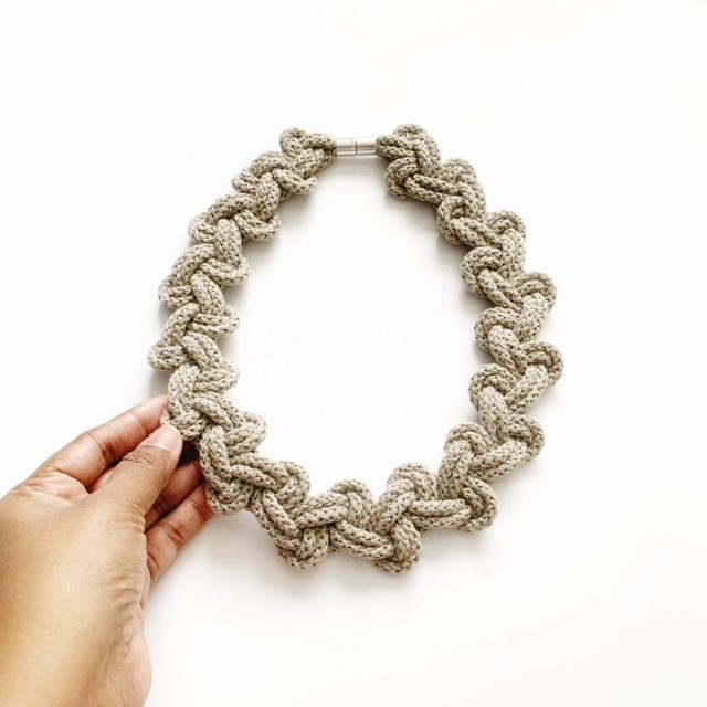 The Lily Necklace - Vegan Cotton Necklace - Gifts for women