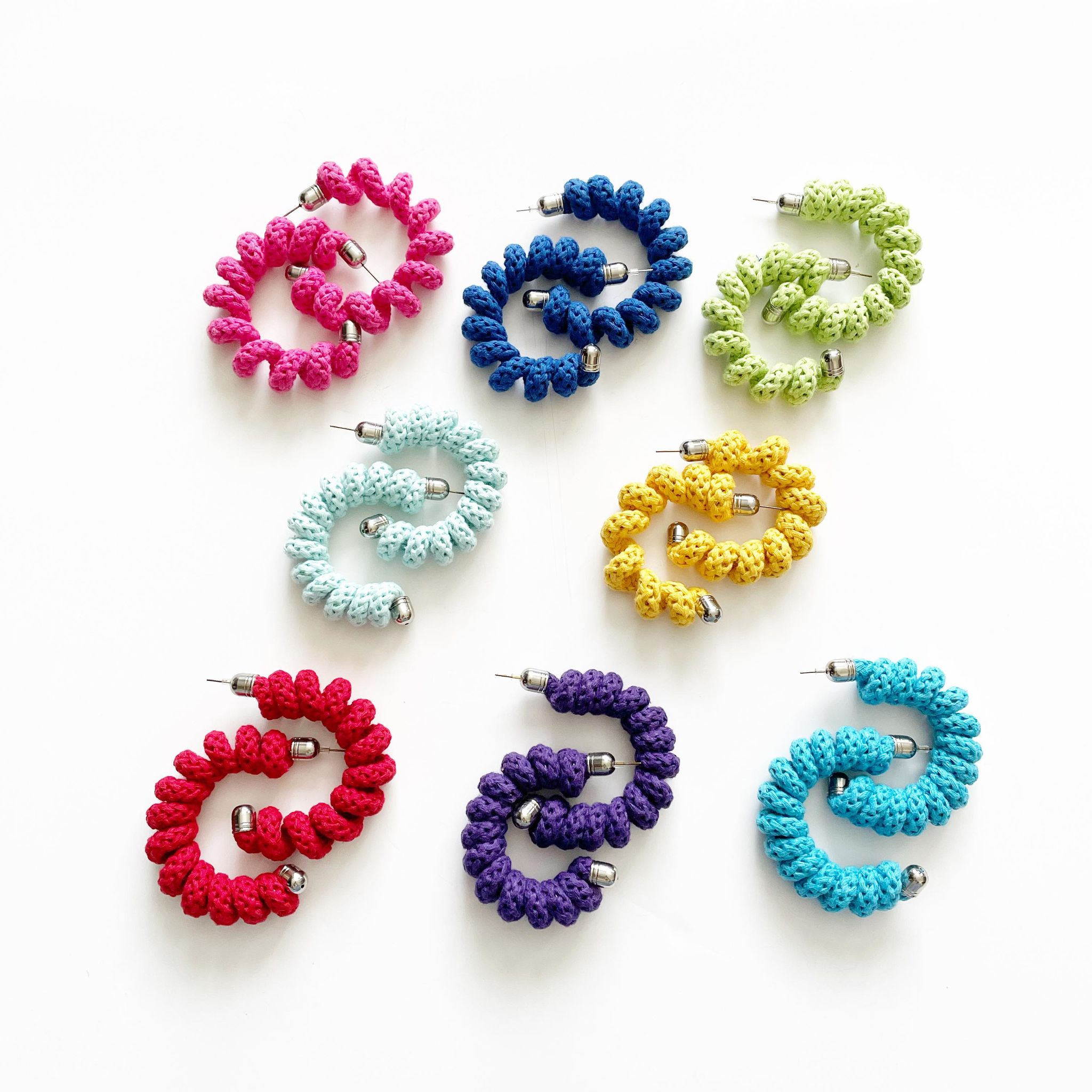 The Spring Hoop Statement Earrings - Colourful Statement Hoops