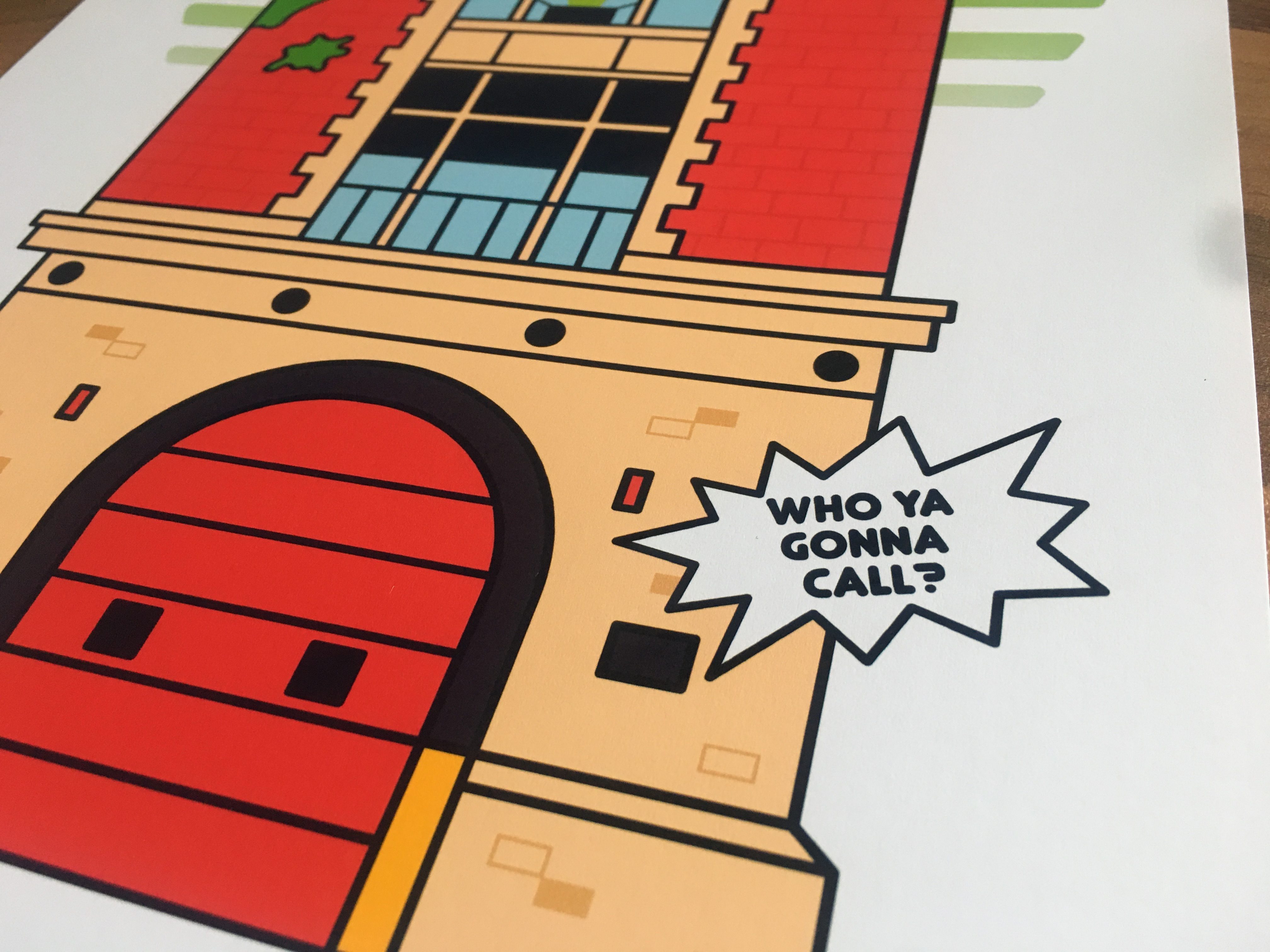 Hook and Ladder Ghostbusters Print