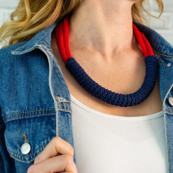 The Rita Necklace - Double Coloured statement rope jewellery
