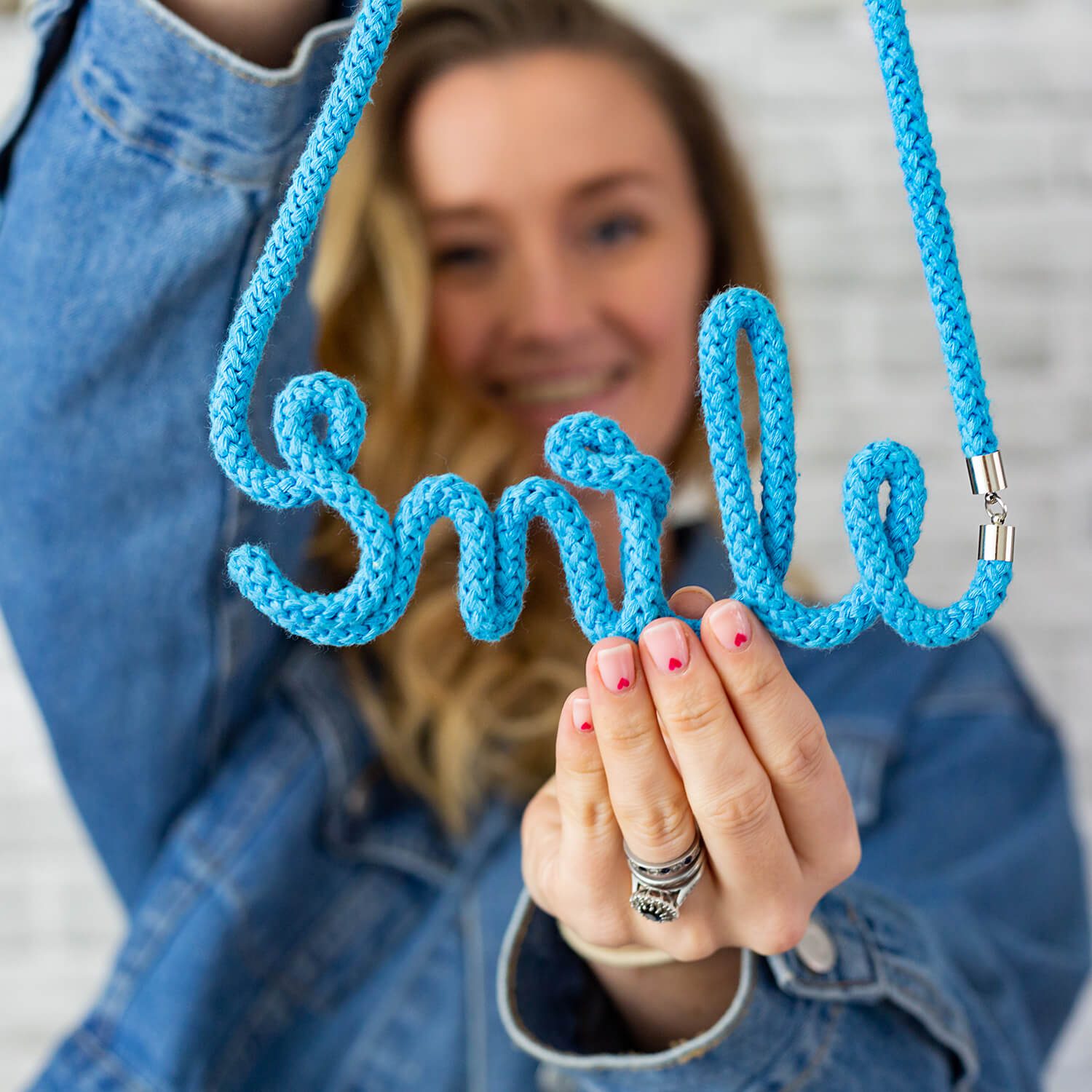 The Word Necklace - Statement Word cotton necklace