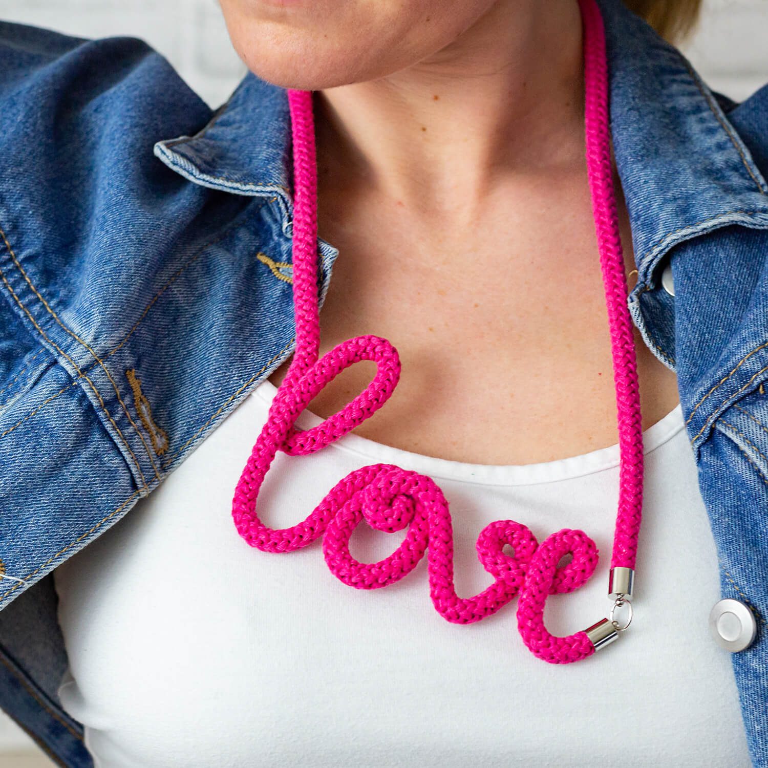 The Word Necklace - Statement Word cotton necklace