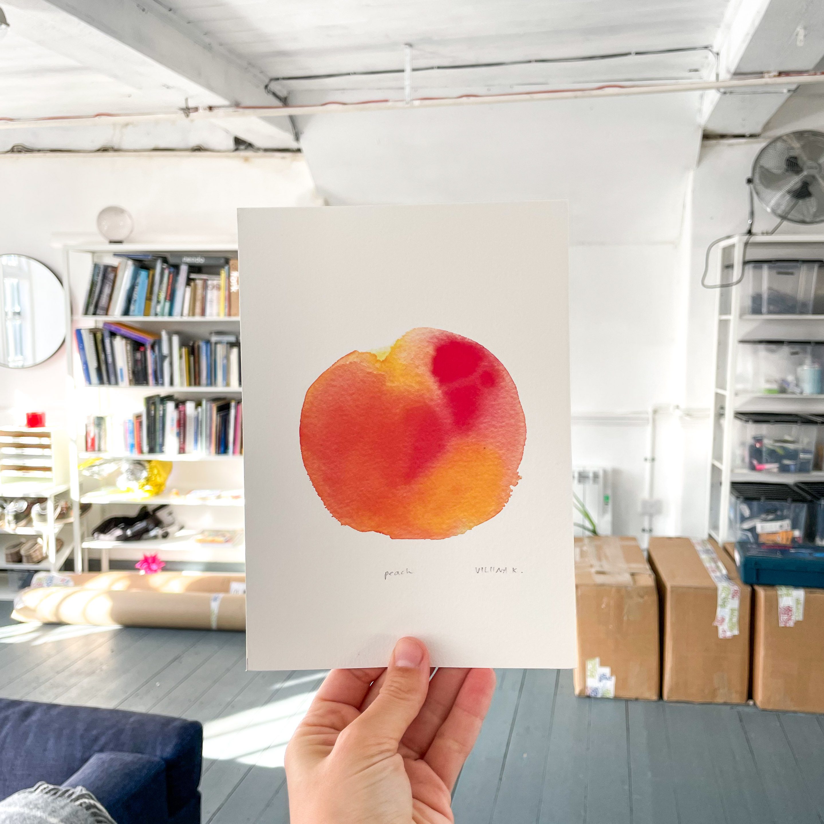 Peach - Art print