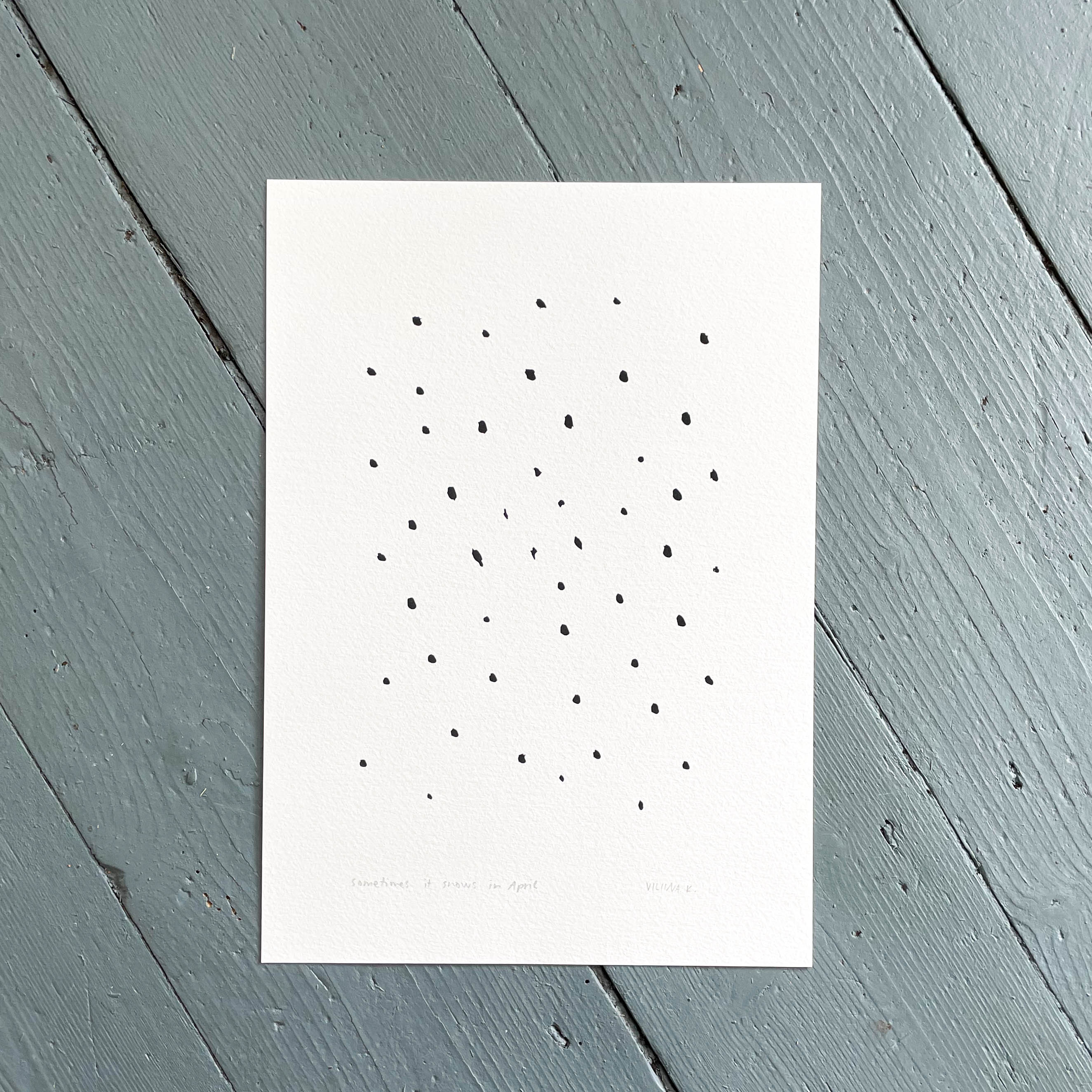 Sometimes it snows in April - Art print
