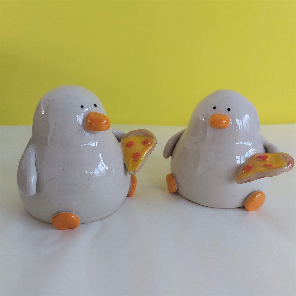 Naomi with the Pepperoni - Handmade Ceramic Duck