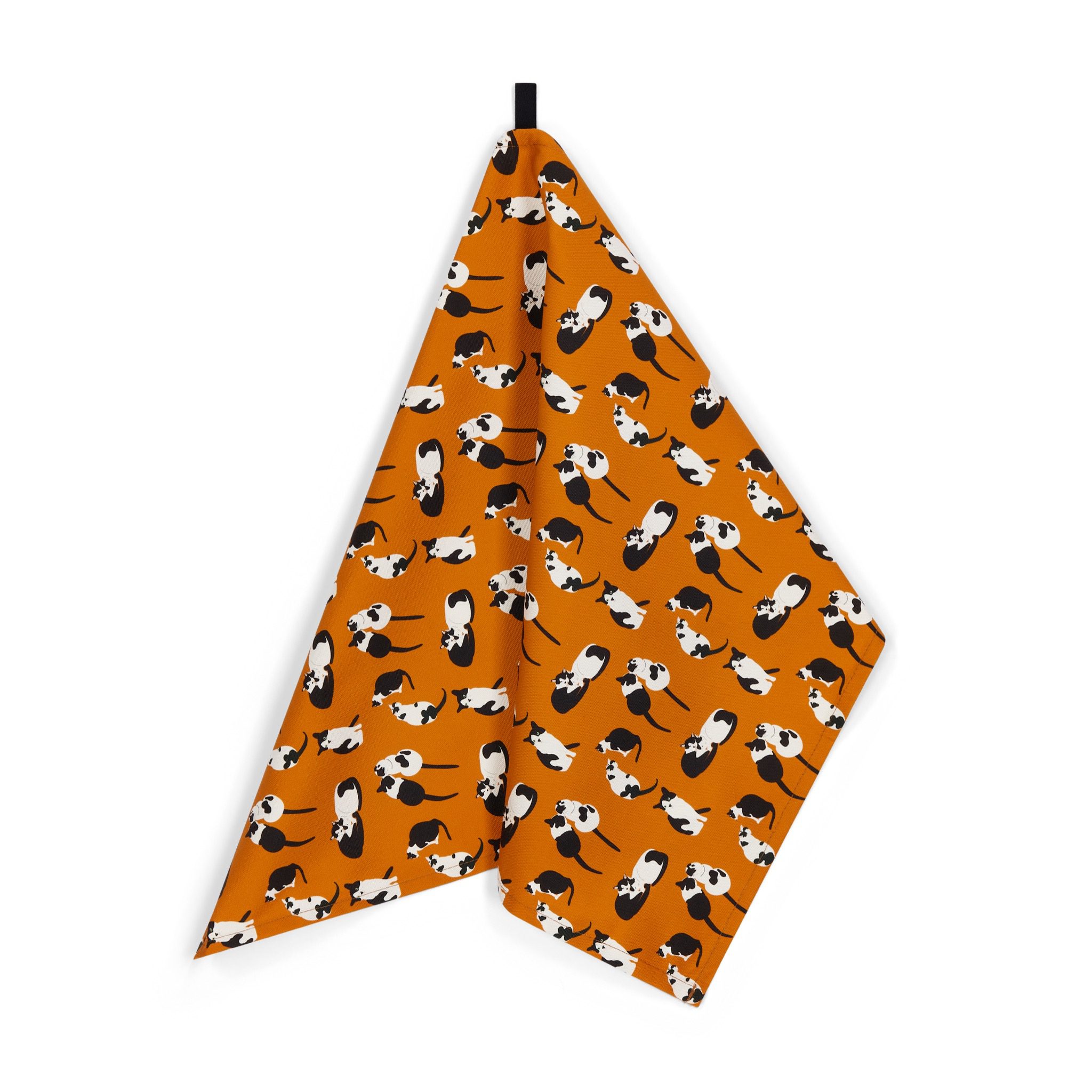 Cats organic cotton tea towel